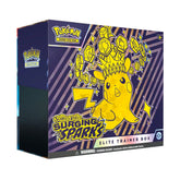 Pokémon trading card game elite trainer box with Pokémon logo and design.